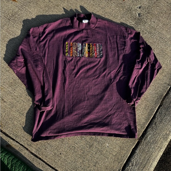 Anvil Other - Vintage 90s purple library book tee Size XXL